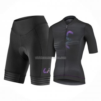 2023 Ropa Ciclismo Mujer Liv Negro Mangas Cortas y salopette